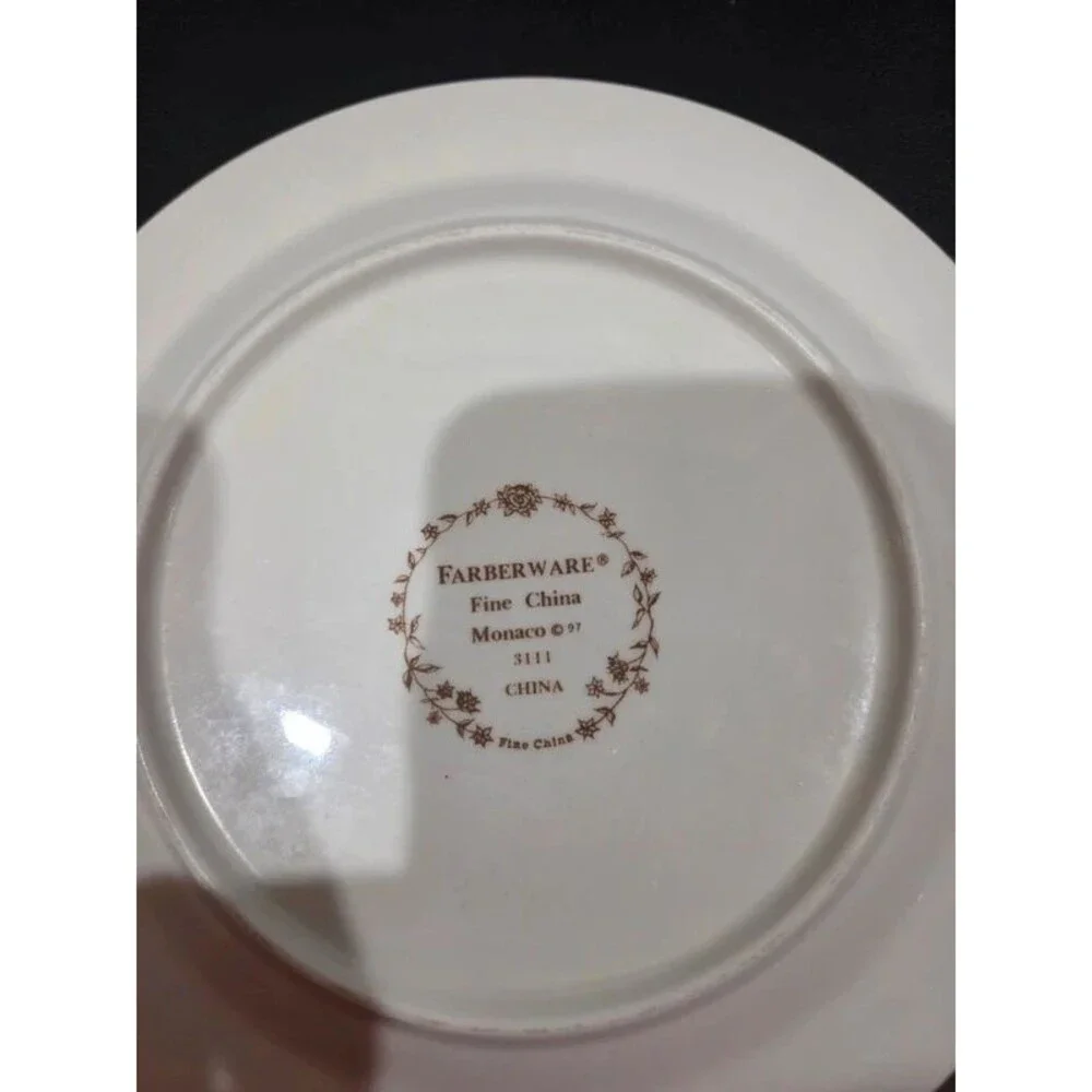 vintage - floral plate fine china
